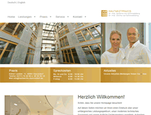 Tablet Screenshot of hautaerzte-duesseldorf.de